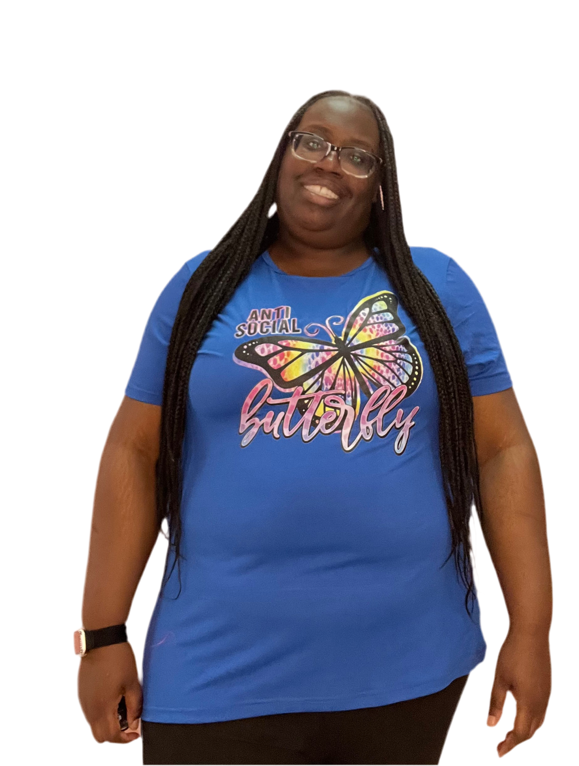 Anti Social Butterfly Graphic T-Shirts